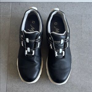 Custom Ladies Footjoy MyJoy golf shoes in black size 8 with BOA laces